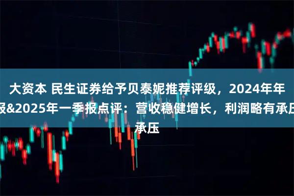 大资本 民生证券给予贝泰妮推荐评级,2024年年报&2025年一季报点评:营收稳健增长,利润略有承压